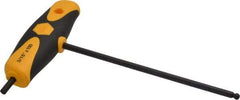 Wiha - 3/16" Hex, T-Handle Cushion Grip, Ball End Hex Key - 150mm OAL, Inch System of Measurement - Apex Tool & Supply