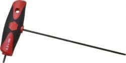 Wiha - 2.5mm Hex, T-Handle Cushion Grip, Hex Key - 150mm OAL, Metric System of Measurement - Apex Tool & Supply