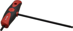 Wiha - 5mm Hex, T-Handle Cushion Grip, Hex Key - 150mm OAL, Metric System of Measurement - Apex Tool & Supply