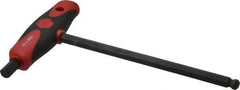 Wiha - 10mm Hex, T-Handle Cushion Grip, Hex Key - 200mm OAL, Metric System of Measurement - Apex Tool & Supply