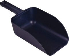 Remco - 82 oz Blue Polypropylene & Semi-Ferrous Additive Flat Bottom Scoop - 5.9" Wide x 3.3" Deep Bowl, 15.1" OAL - Apex Tool & Supply