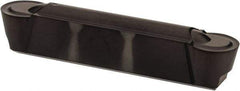 Kennametal - 0600R GMP Grade KCU10, 6mm Cutting Width Carbide Grooving Insert - 4.88mm Max Depth of Cut, Neutral, 3mm Corner Radius, AlTiN Finish - Apex Tool & Supply