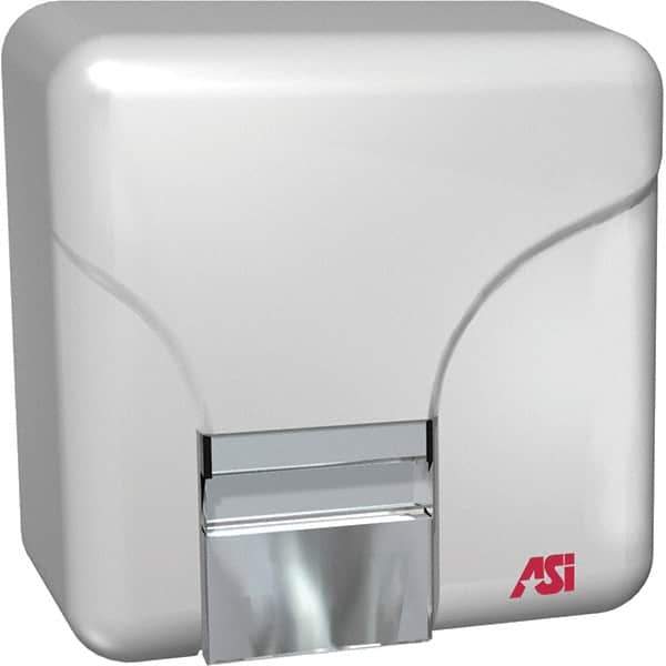 ASI-American Specialties, Inc. - 1800 Watt White Finish Electric Hand Dryer - 110/120 Volts, 15 Amps, 9-7/16" Wide x 9-41/64" High x 6-3/8" Deep - Apex Tool & Supply