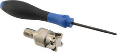 Seco - 1" Cut Diam, 0.03" Max Depth, M12 Modular Connection Indexable High-Feed End Mill - Screw Holding Method, LP.. 06 Insert, R217.21 Toolholder, Through Coolant - Apex Tool & Supply