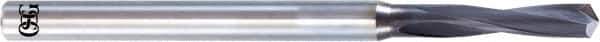 OSG - 10.5mm 120° Solid Carbide Jobber Drill - WD1 Finish, Right Hand Cut, Spiral Flute, Straight Shank, 113mm OAL, Standard Point - Apex Tool & Supply