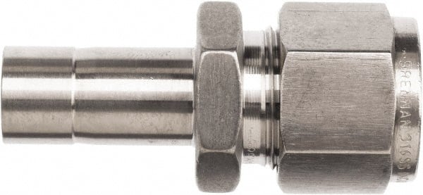 Brennan - 3/8" Tube OD Stainless Steel Compression Tube Reducer - Apex Tool & Supply