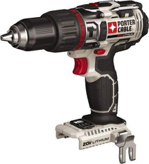 Porter-Cable - 20 Volt 1/2" Chuck Pistol Grip Handle Cordless Drill - 0-400 & 0-1600 RPM, Single-Sleeve Ratcheting Chuck, Reversible, Lithium-Ion Batteries Not Included - Apex Tool & Supply