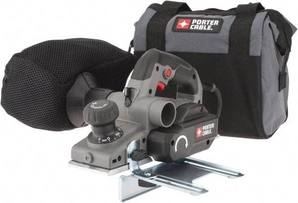 Porter-Cable - 120 Volt, 6 Amp, 16,500 RPM, Handheld Planer Kit - 5/64 Inch Depth of Cut, 3-1/4 Inch Wide, 0.47 Inch Depth Capacity - Apex Tool & Supply