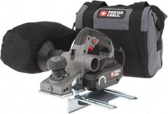 Porter-Cable - 120 Volt, 6 Amp, 16,500 RPM, Handheld Planer Kit - 5/64 Inch Depth of Cut, 3-1/4 Inch Wide, 0.47 Inch Depth Capacity - Apex Tool & Supply