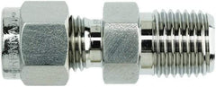 Brennan - 3/8" OD, Stainless Steel Male Connector - NPT Ends - Apex Tool & Supply