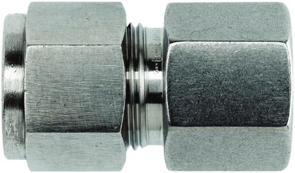 Brennan - 3/8" Tube OD x 1/8 NPT Stainless Steel Compression Tube Female Connector - Apex Tool & Supply