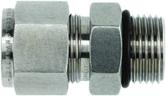 Brennan - 3/4" OD, Stainless Steel O-Seal Male Connector - Male ORB Ends - Apex Tool & Supply
