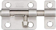 National Mfg. - 2-1/2" Long, 1-1/2" Wide Barrel Bolts - Stainless Steel - Apex Tool & Supply