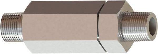 Brennan - 1/8" Stainless Steel Check Valve - Check Valve, MNPT, 6,000 WOG - Apex Tool & Supply