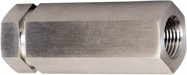 Brennan - 1/4" Stainless Steel Check Valve - Check Valve, Tube Ends, 6,000 WOG - Apex Tool & Supply