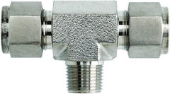 Brennan - 1/2" OD, Stainless Steel Union Tee - Comp x Comp x Comp Ends - Apex Tool & Supply