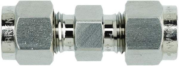 Brennan - 1/4" OD, Stainless Steel Union - Comp x Comp Ends - Apex Tool & Supply