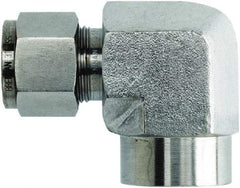 Brennan - 1/4" OD, Stainless Steel Female Elbow - Comp x FNPT Ends - Apex Tool & Supply