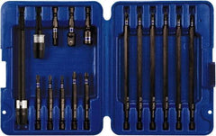 Irwin - 16 Piece, Screwdriver Insert Bit Set - #1 to #3 Phillips, T15 to T30 Torx - Apex Tool & Supply