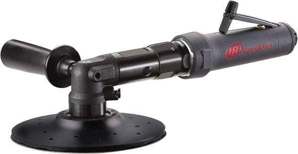 Ingersoll-Rand - 2,500 OPM, 17 CFM Air Consumption, 90 psi Air Pressure, Extended Angle Air Orbital Sander - Round Pad, 1/4 NPT Inlet - Apex Tool & Supply