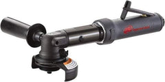 Ingersoll-Rand - 4" Wheel Diam, 13,500 RPM, Pneumatic Angle & Disc Grinder - 3/8-24 Spindle, 22 CFM, Rear Exhaust - Apex Tool & Supply