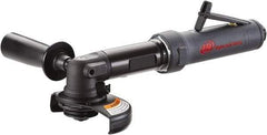 Ingersoll-Rand - 4-1/2" Wheel Diam, 12,000 RPM, Pneumatic Angle & Disc Grinder - 5/8-11 Spindle, 17 CFM, Rear Exhaust - Apex Tool & Supply