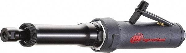 Ingersoll-Rand - 1/4" Collet, Straight Handle, Air Extended Length Die Grinder - 18,000 RPM, Rear Exhaust, 14 CFM, 1 hp, 90 psi - Apex Tool & Supply