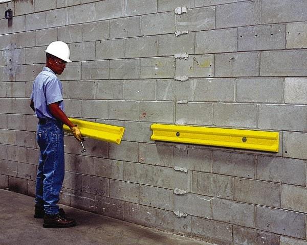 UltraTech - 48" Long, Polyethylene Wall/Surface Protector - Yellow - Apex Tool & Supply