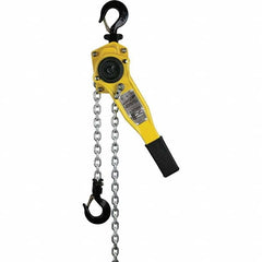OZ Lifting Products - 1,500 Lb Capacity, 15' Lift Height, Chain Lever Hoist with Overload Protection - Apex Tool & Supply