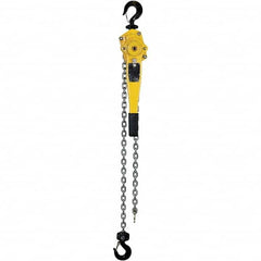 OZ Lifting Products - 3,000 Lb Capacity, 5' Lift Height, Chain Lever Hoist with Overload Protection - Apex Tool & Supply