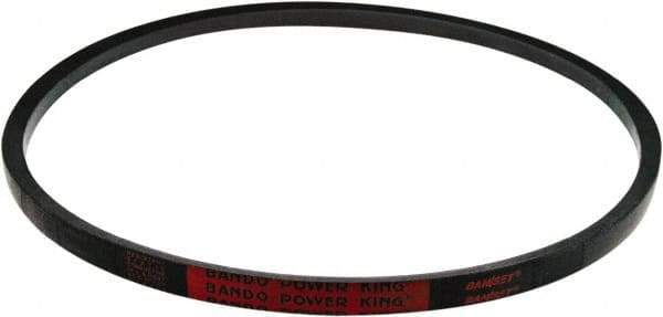 Bando - Section B, 21/32" Wide, 176" Outside Length, V-Belt - Black, Power King, No. B173 - Apex Tool & Supply