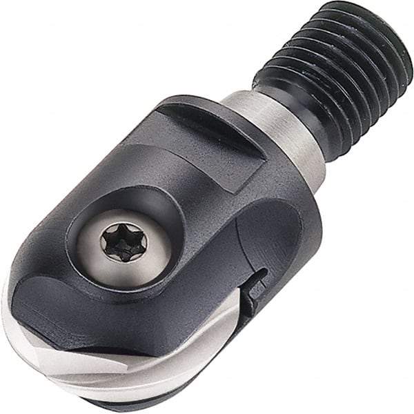 Walter - 32mm Cut Diam, 16mm Max Depth of Cut, 28mm Shank Diam, 69mm OAL, Indexable Ball Nose End Mill - 17,500 Max RPM - Apex Tool & Supply