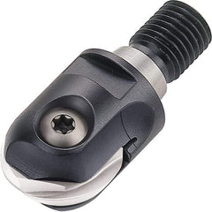 Walter - 10mm Cut Diam, 5mm Max Depth of Cut, 9.7mm Shank Diam, 39mm OAL, Indexable Ball Nose End Mill - 40,000 Max RPM - Apex Tool & Supply