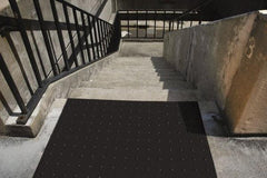 UltraTech - 5 Ft. Long x 2 Ft. Wide, Urethane Surface, Molded Bubble Entrance Matting - Outdoor, Heavy Traffic, Urethane, Black - Apex Tool & Supply