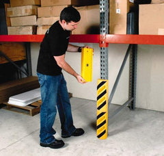 UltraTech - 15-1/2" Long, Polyethylene Rack Guard - Yellow - Apex Tool & Supply