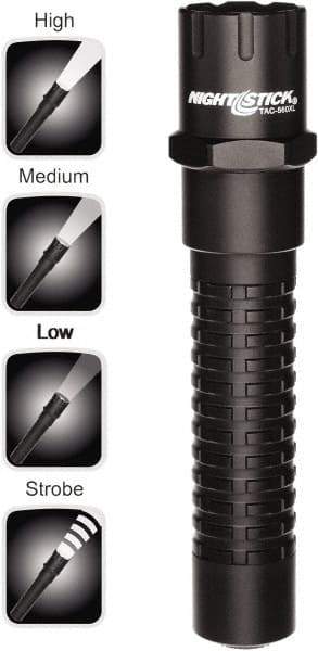 Bayco - LED Bulb, Industrial/Tactical Flashlight - Black Aluminum Body, CR123 Batteries - Apex Tool & Supply