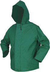 MCR Safety - Size XL, Green, Rain Jacket - Detachable Hood - Apex Tool & Supply