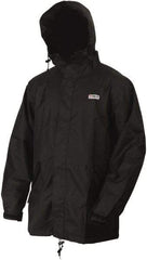 MCR Safety - Size 2XL, Yellow, Rain Jacket - 2 Pockets, Detachable Hood - Apex Tool & Supply