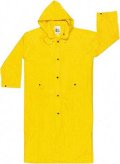 MCR Safety - Size L, Yellow, Rain Jacket - 2 Pockets, Detachable Hood - Apex Tool & Supply