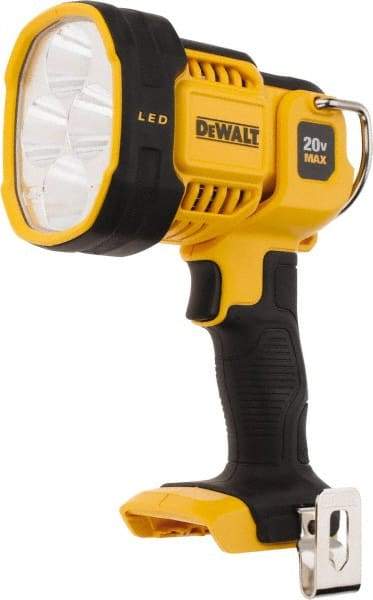 DeWALT - 20 Volts, 1000 Lumens, Cordless Work Light - White/Red, Up to 135 hr Run Time - Apex Tool & Supply