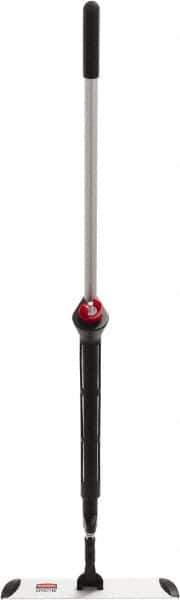 Rubbermaid - Silver Single Sided Spray Mop and Frame Kit - 4.88 Inch Long x 3-3/4 Inch Wide Microfiber Head, 56 Inch Long Handle - Apex Tool & Supply