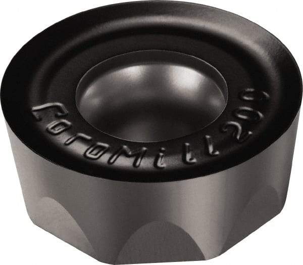 Sandvik Coromant - RCHT130400 PL Grade 1010 Carbide Milling Insert - TiAlN2 Finish, 3/16" Thick, 1/2" Inscribed Circle, 1/4" Corner Radius - Apex Tool & Supply