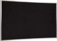Ghent - 36" Wide x 24" High Open Cork Bulletin Board - Rubber, Black - Apex Tool & Supply