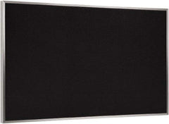 Ghent - 46-1/2" Wide x 36" High Open Cork Bulletin Board - Rubber, Black - Apex Tool & Supply