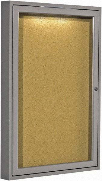 Ghent - 96-1/2" Wide x 48-1/2" High Open Cork Bulletin Board - Rubber, Confetti (Color) - Apex Tool & Supply