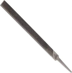 Anglo American - 14" Long, Second Cut, Mill American-Pattern File - Single Cut, 0.22" Overall Thickness, Tang - Apex Tool & Supply