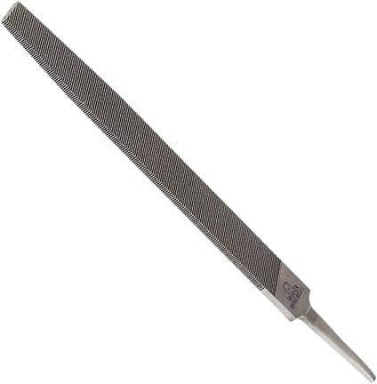 Anglo American - 14" Long, Smooth Cut, Flat American-Pattern File - Double Cut, 0.3" Overall Thickness, Tang - Apex Tool & Supply