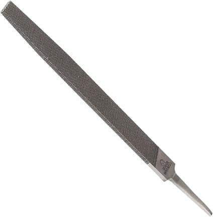 Anglo American - 8" Long, Second Cut, Triangle American-Pattern File - Double Cut, 0.55" Overall Thickness, Tang - Apex Tool & Supply