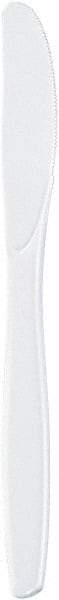 Dixie - Dixie Plastic Tableware, Heavyweight Knives - White - Apex Tool & Supply