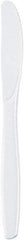 Dixie - Dixie Plastic Tableware, Heavyweight Knives - White - Apex Tool & Supply